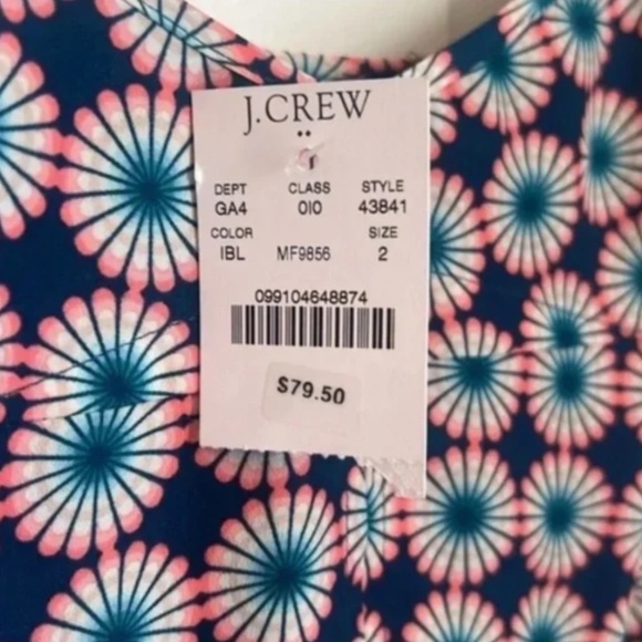 J. Crew Patterned Dress NWT - Picture 4 of 4
